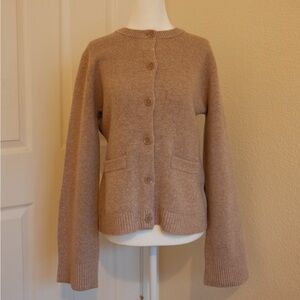 Quince Women's Cardigan in Tan